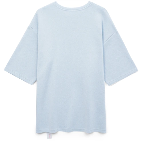 Джемпер с коротким рукавом Siluetti Volumica, светло-голубой Джемпер с коротким рукавом Siluetti Volumica, светло-голубой