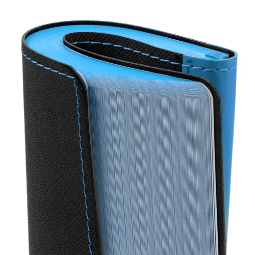 Ежедневник Nice Twice, недатированный, черный с голубым Ежедневник Nice Twice, недатированный, черный с голубым