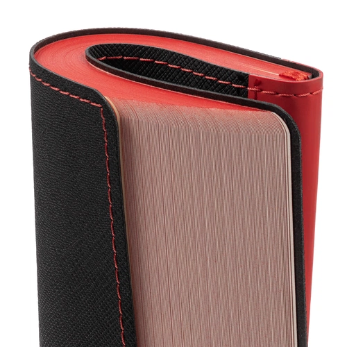 Ежедневник Nice Twice, недатированный, черный с красным Ежедневник Nice Twice, недатированный, черный с красным