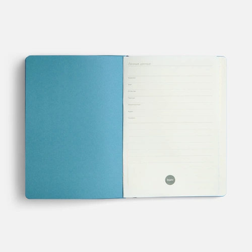 Ежедневник Doppio, недатированный, синий с голубым Ежедневник Doppio, недатированный, синий с голубым