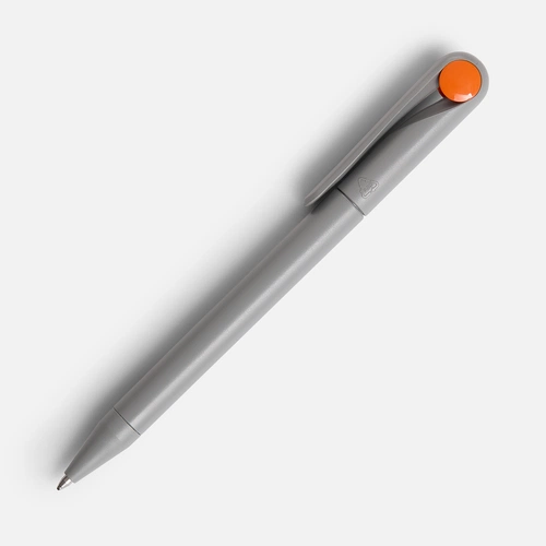 Ручка шариковая Prodir DS1 TMM Dot, серая с оранжевым Ручка шариковая Prodir DS1 TMM Dot, серая с оранжевым