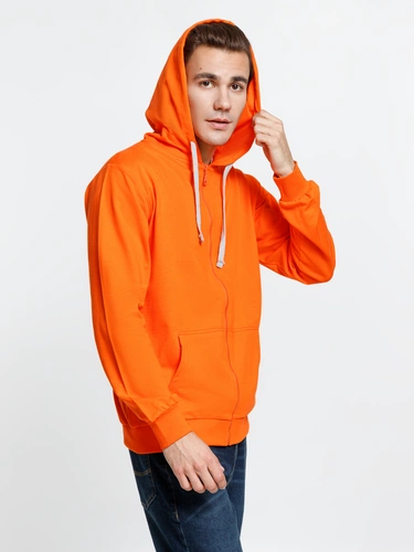 Толстовка на молнии с капюшоном Siverga, оранжевая Толстовка на молнии с капюшоном Siverga, оранжевая