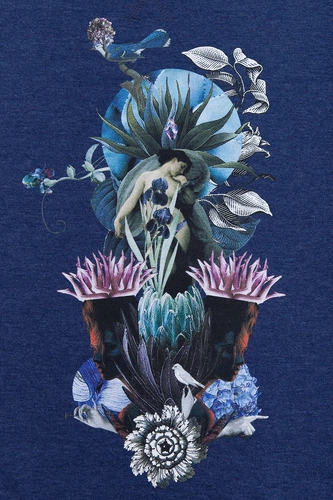 Толстовка Beauty Sleep, синий меланж Толстовка Beauty Sleep, синий меланж