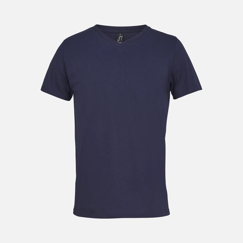 Футболка унисекс Regent с V-образным вырезом, кобальт (темно-синяя) Футболка унисекс Regent с V-образным вырезом, кобальт (темно-синяя)