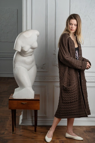 Кардиган женский Warmheart, коричневый Кардиган женский Warmheart, коричневый