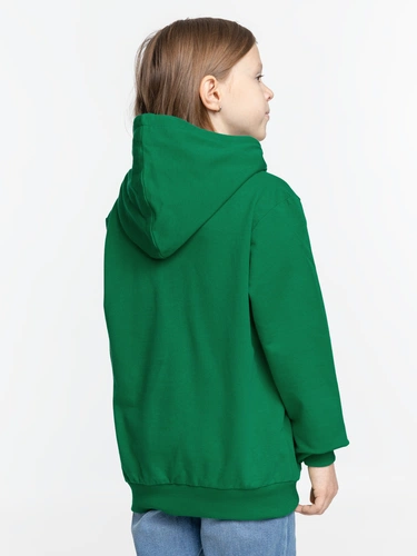 Толстовка с капюшоном детская Kirenga Kids, зеленая Толстовка с капюшоном детская Kirenga Kids, зеленая