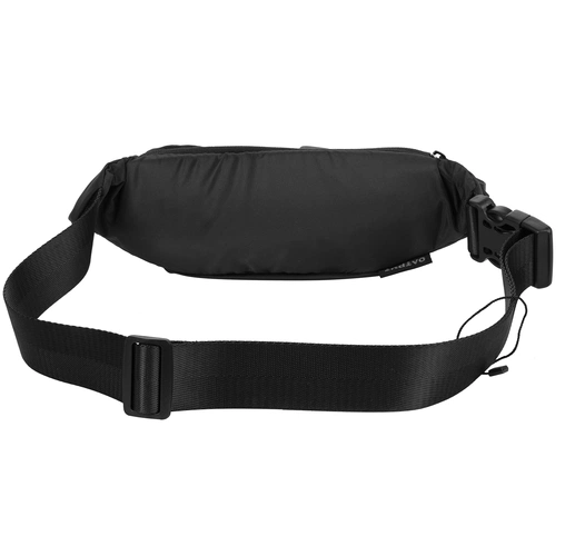 Поясная сумка tagBag со светоотражающим элементом, черная Поясная сумка tagBag со светоотражающим элементом, черная