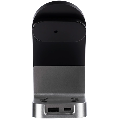 Зарядная станция с часами E-Store для смартфона, часов и наушников, черная Зарядная станция с часами E-Store для смартфона, часов и наушников, черная