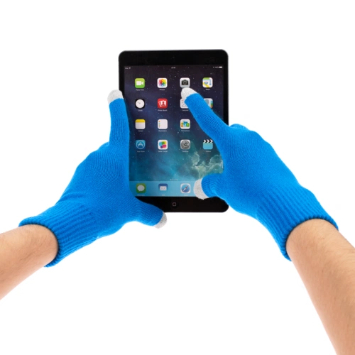 Перчатки сенсорные Urban Flow, ярко-голубые Перчатки сенсорные Urban Flow, ярко-голубые