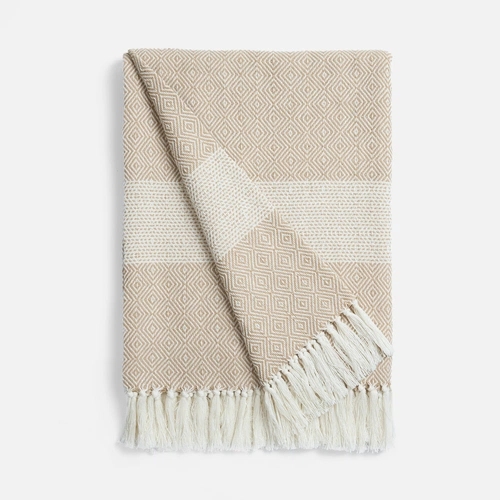 Плед Ladakh, бежевый Плед Ladakh, бежевый