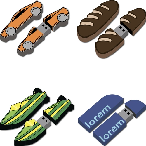 Флешка Gummi на заказ, 64 Гб Флешка Gummi на заказ, 64 Гб