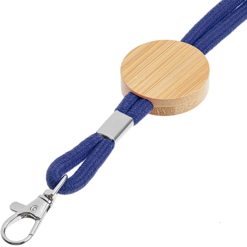 Шнурок для бейджа Tube Wood, синий Шнурок для бейджа Tube Wood, синий