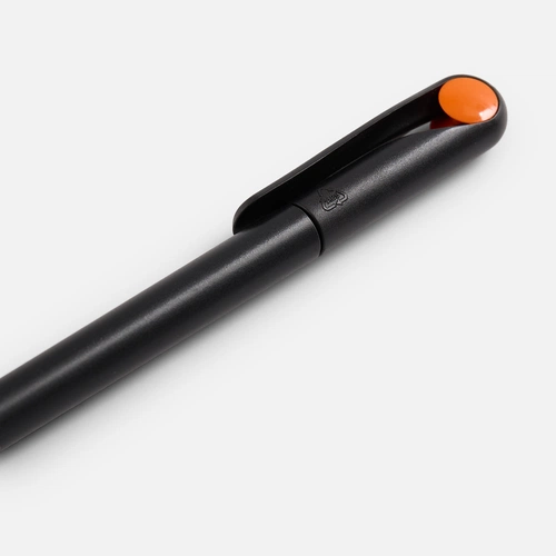 Ручка шариковая Prodir DS1 TMM Dot, черная с оранжевым Ручка шариковая Prodir DS1 TMM Dot, черная с оранжевым