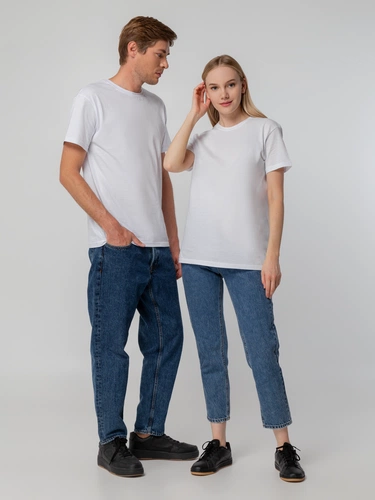 Футболка унисекс T-bolka 140, белая Футболка унисекс T-bolka 140, белая