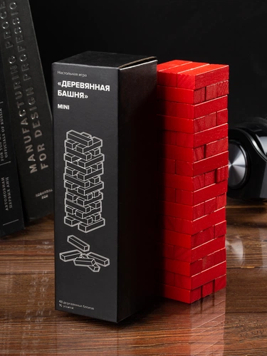 Игра «Деревянная башня мини», красная Игра «Деревянная башня мини», красная
