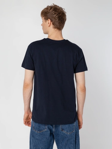 Футболка унисекс T-Bolka 160, темно-синяя Футболка унисекс T-Bolka 160, темно-синяя