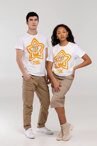 Футболка «Меламед. Егор Летов», белая Футболка «Меламед. Егор Летов», белая