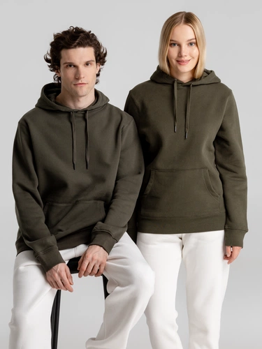 Толстовка с капюшоном унисекс King, хаки Толстовка с капюшоном унисекс King, хаки