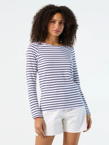 Футболка женская Marine Women, белая с темно-синим Футболка женская Marine Women, белая с темно-синим