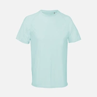 Футболка спортивная унисекс Vortex, зелено-голубая