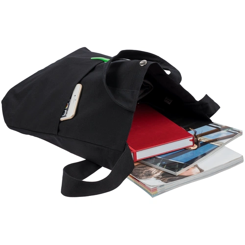 Сумка холщовая через плечо Artspace, черная Сумка холщовая через плечо Artspace, черная