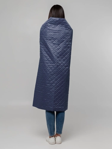 Плед-пончо для пикника SnapCoat, синий Плед-пончо для пикника SnapCoat, синий