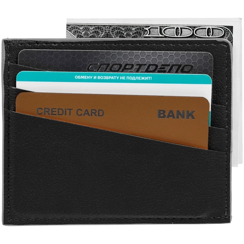 Чехол для карточек Petrus, черный Чехол для карточек Petrus, черный