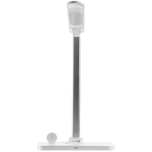 Настольная лампа с беспроводной зарядкой Power Light, белая Настольная лампа с беспроводной зарядкой Power Light, белая