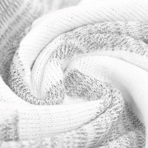 Плед «Танцующий лес», белый с серебристым Плед «Танцующий лес», белый с серебристым