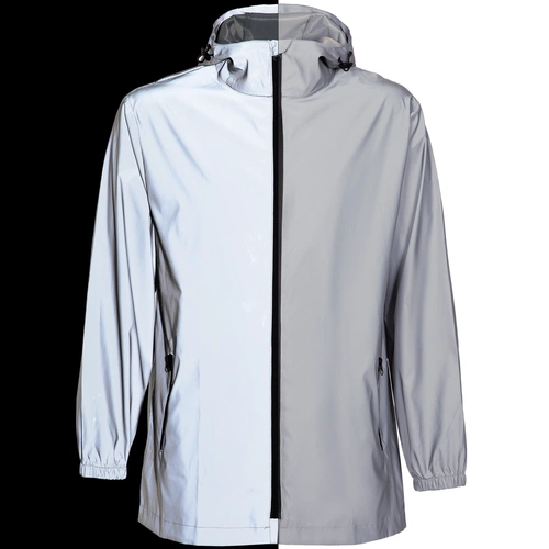 Парка Manifest из светоотражающей ткани, серая Парка Manifest из светоотражающей ткани, серая