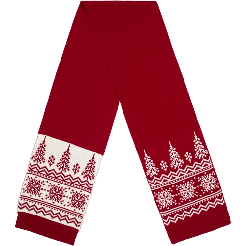 Шарф Elnik, красный с молочно-белым Шарф Elnik, красный с молочно-белым