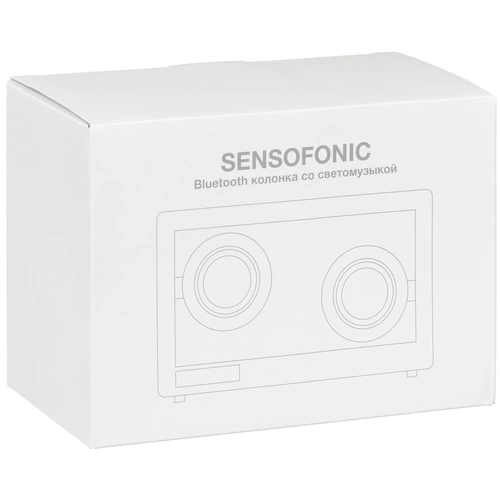 Bluetooth-колонка со светомузыкой Sensofonic, черная Bluetooth-колонка со светомузыкой Sensofonic, черная