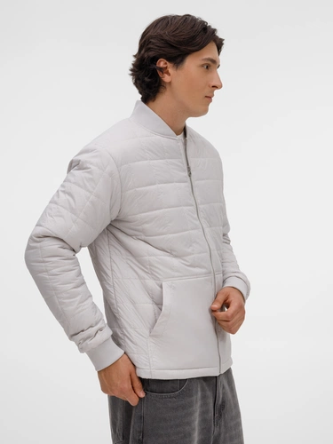 Куртка унисекс Warmbridge, светло-серая Куртка унисекс Warmbridge, светло-серая