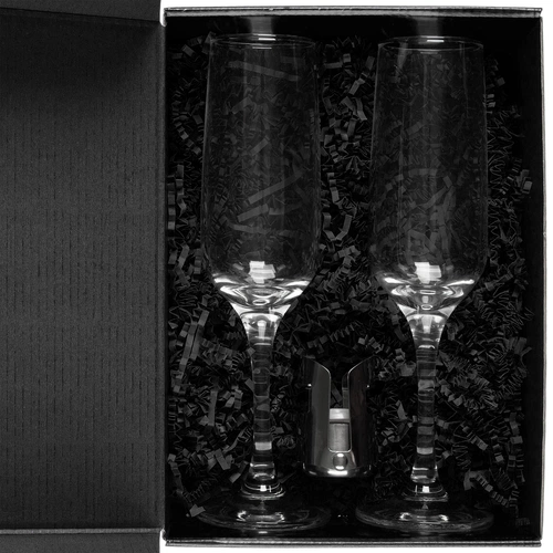 Набор для шампанского Isabella, в черной упаковке Набор для шампанского Isabella, в черной упаковке