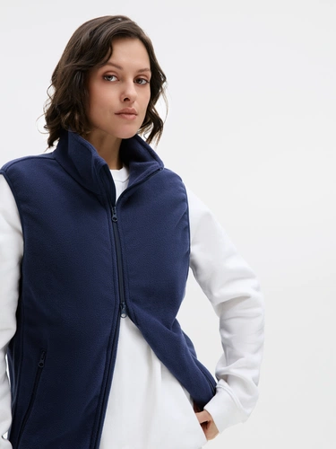 Жилет флисовый унисекс Ben Mac, темно-синий Жилет флисовый унисекс Ben Mac, темно-синий