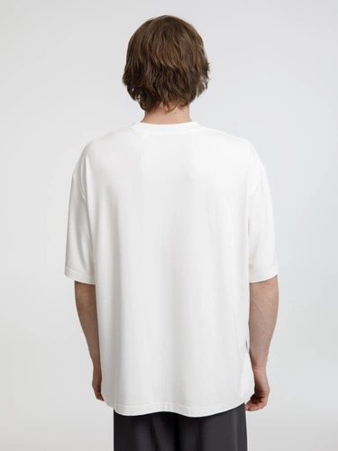 Футболка оверсайз унисекс Lavinia, белая Футболка оверсайз унисекс Lavinia, белая