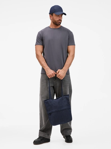 Сумка для покупок Denimate, темно-синяя Сумка для покупок Denimate, темно-синяя