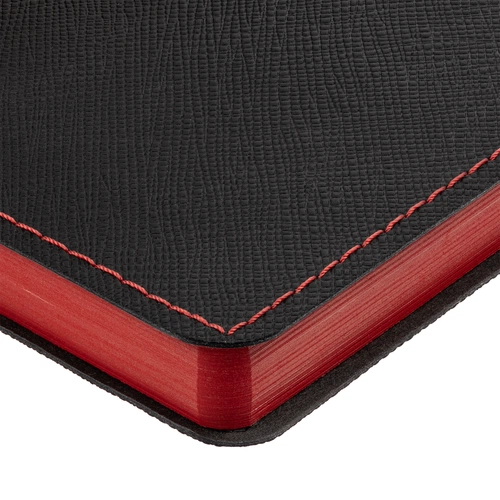 Ежедневник Nice Twice, недатированный, черный с красным Ежедневник Nice Twice, недатированный, черный с красным