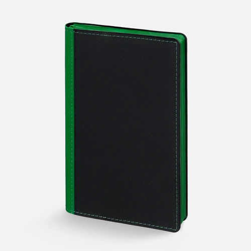 Ежедневник Nice Twice, недатированный, черный с ярко-зеленым Ежедневник Nice Twice, недатированный, черный с ярко-зеленым