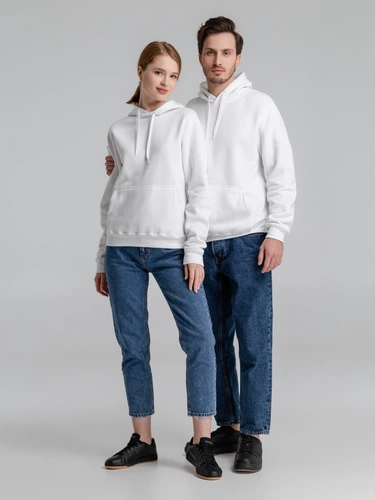 Толстовка с капюшоном Slam 320, белая Толстовка с капюшоном Slam 320, белая