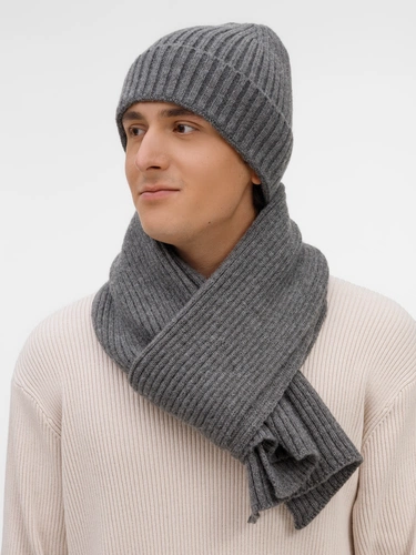 Шарф Laconi, темно-серый меланж Шарф Laconi, темно-серый меланж