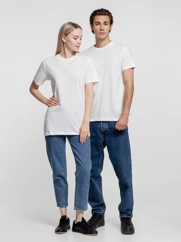 Футболка унисекс T-Bolka 160, белая (теплый оттенок) Футболка унисекс T-Bolka 160, белая (теплый оттенок)