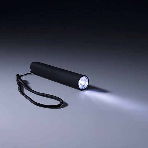 Фонарик аккумуляторный Falkirk, черный Фонарик аккумуляторный Falkirk, черный