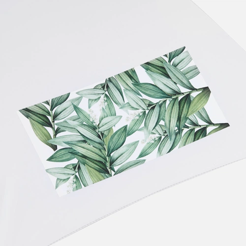 Зонт-трость Standard, белый с серебристым внутри с нанесением