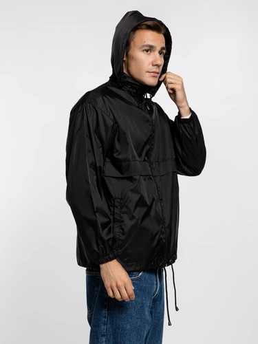 Ветровка из нейлона Surf 210, черная Ветровка из нейлона Surf 210, черная