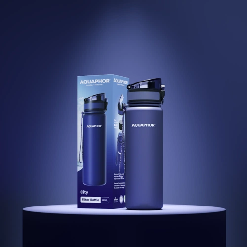 Бутылка-фильтр «Аквафор Сити», темно-синяя Бутылка-фильтр «Аквафор Сити», темно-синяя