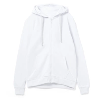Толстовка на молнии с капюшоном Siverga 2.0, белая