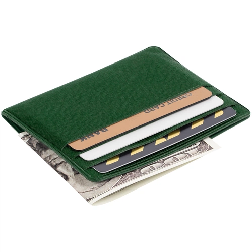 Чехол для карточек Devon, темно-зеленый Чехол для карточек Devon, темно-зеленый