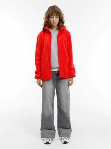 Куртка флисовая унисекс Nesse, красная Куртка флисовая унисекс Nesse, красная