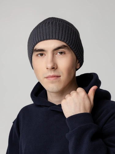 Шапка Hinge, темно-серая (графит) Шапка Hinge, темно-серая (графит)